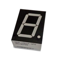 Layar LED 7 Segmen Satu Digit 1 Inci Hijau Murni Houkem-10016-A/BPG 10 pin Lampu LED