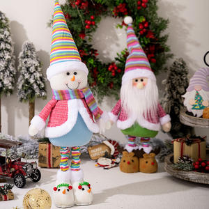 Muñeco de Papá Noel de peluche sueco, gnomos de <span class=keywords><strong>Navidad</strong></span> coloridos personalizados al por mayor, adornos navideños - Product Image 3