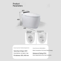 En gros, WC électrique intelligent avec siège chauffant, cuvette allongée, évacuation en S, mobilier de chambre unique avec fonction de lavage