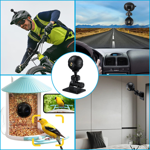 X3 HD Wireless WiFi Smart Dome Camera with TF Card Motion Detection Night Vision-Cycling Recorder Sports Surveillance Camcorder