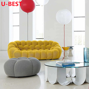 U-best Sofá de burbujas curvo perezoso de tres asientos Canape Divano Divani Kanepe Bankstel Sofy Mobili Juego de muebles para sala de estar - Product Image 2