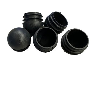 Protection pour pieds de meubles, embout rond noir antidérapant en plastique - Product Image 4