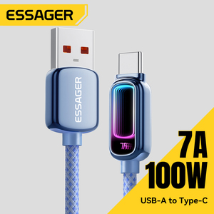 Cable de Carga Rápida ESSAGER ES-X81 USB a Tipo C para Teléfono Móvil, 1.<span class=keywords><strong>2</strong></span> <span class=keywords><strong>Metros</strong></span>, para Samsung, OnePlus, Realme, Oppo - Product Image 1