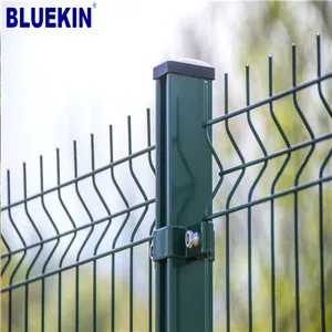 Pvc Coated 50x200mm High Quality 3d Metal Garden Fence Panels For Sale