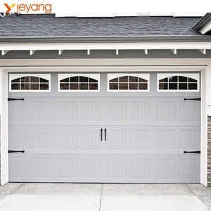 <span class=keywords><strong>Porte</strong></span> <span class=keywords><strong>de</strong></span> <span class=keywords><strong>garage</strong></span> sectionnelle moderne à grain <span class=keywords><strong>de</strong></span> bois avec fenêtre artistique, taille personnalisée, <span class=keywords><strong>porte</strong></span> basculante, Super Usine - Product Image 3