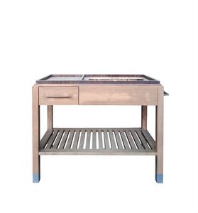 定制现代浴室柜梳妆台双水槽盥洗室柜实木酒店浴室柜 - Product Image 4