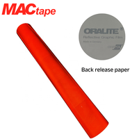 Film rétroréfléchissant microprismatique ORAFOL 9910 rouge, feuille réfléchissante à haute performance grand angle, série ORALITE permanente