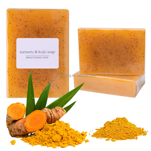 Nouveau <span class=keywords><strong>Produit</strong></span> <span class=keywords><strong>Naturel</strong></span> <span class=keywords><strong>Savon</strong></span> Acide Kojique au Curcuma <span class=keywords><strong>Savon</strong></span> Anti-Acné Blanchissant Fait Main Avoine Visage et Corps au Citron - Product Image 3