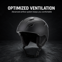 Casque de snowboard multi-sports respirant en ABS pour femmes et hommes, ajustement réglable, option de logo personnalisé