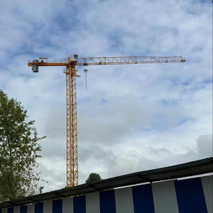 <span class=keywords><strong>Grue</strong></span> à tour de construction 8T sans cabine à plateau plat, PLC, nouvelle, avec système d'escalade interne, moteur électrique chinois, interrupteur de fin de course, vérin de levage et télécommande - Product Image 1