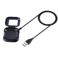 Chargeur de montre connectée pour Fitbit Versa 2, Fitbit Versa / Fitbit Versa Lite, boîte de charge rapide USB avec câble