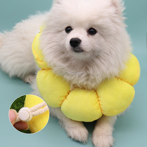 2025 핫 세일 귀여운 부드러운 고양이 엘리자베스 칼라 통기성 조절 애완 동물 고양이 개 안티 핥기와 무는 고리 - Product Image 3