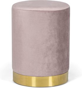 Functional Modern Space Saving Velvet Pouf Round Green Fabric <b>Storage</b> Bench Ottoman <b>Stool</b> for Bedroom Apartment - Product Image 1
