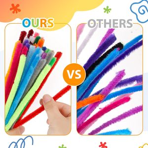 Wholesale <strong>Pipe</strong> Cleaners Assorted Colors Chenille <strong>Stems</strong>,100pcs Limpia Pipas Fuzzy Sticks Craft,6mm 8mm Fluffy <strong>Pipe</strong> Cleaners Craft - Product Image 4