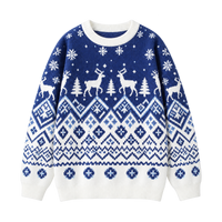 Pull de Noël personnalisé OEM ODM pour homme, pull tricoté à manches longues, pull de Noël moche, tricot d'hiver en gros