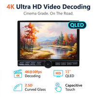 Autoradio LODARK N6 13 pouces avec boutons et commande rotative, navigation GPS 2K, Android 13 UIS7870SC, processeur Octa Core 6nm, écran QLED, 4G LTE