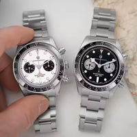 PAGANI DESIGN 2025 Nouvelles Montres Rétro pour Hommes Montres-Bracelets de Luxe à Quartz Chronographe Verre Saphir AR pour Homme Lunette en Céramique