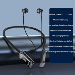 KG06 barato pantalla LED de energía pantalla 3D hueso banda para el cuello deportes abierto <span class=keywords><strong>auriculares</strong></span> cabeza conjunto inalámbrico TWS <span class=keywords><strong>auriculares</strong></span> para Oneplus - Product Image 1