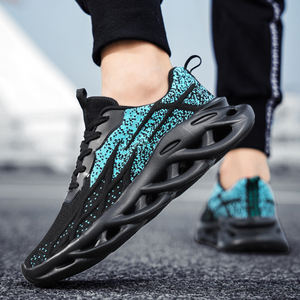 Baskets de sport décontractées pour hommes toutes saisons, respirantes, confortables, à semelle souple, pour la marche et la course, style tendance, à lacets, en maille - Product Image 6