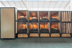 Hot Selling Sleeping Box With <b>Curtain</b> for Hotel Youth Hostel Steel Capsule Bunk Bed Double Decker Space Bed Furniture - Product Image 3