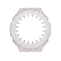 Jam Tangan Pria Mewah Fashion Terlaris GA2100 Moissanite Berkualitas Tinggi dengan Bezel, Casing, dan Tali yang Lulus Uji Berlian 42mm 30g.