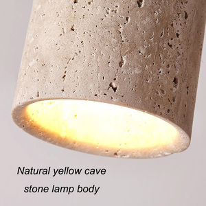 Wabi Sabi Décor <span class=keywords><strong>Plafonnier</strong></span> Foyer Balcon Couloir Jaune Travertin Downlight E27 Hôtel Maison Séjour Restaurant Marbre Lumières - Product Image 4