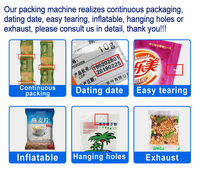 Draagbare Cashewverpakking Snacks Machines Met Een Gewicht Van Granule Volautomatische Mini Gedroogd Fruit Snack Chips Verpakkingsmachine