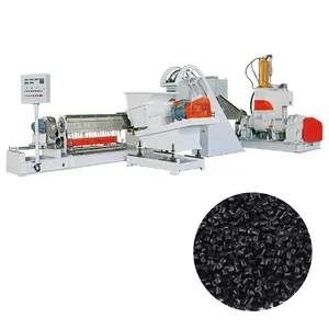 Máquina de produção de grânulos granulador de cabo plástico pe filler preto carbono