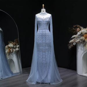 Vestido <span class=keywords><strong>de</strong></span> Noche <span class=keywords><strong>de</strong></span> Lujo Jancember LSZ150, Estilo Sirena con Cuentas, Vestido <span class=keywords><strong>de</strong></span> Gala con Lentejuelas para <span class=keywords><strong>Fiesta</strong></span> Formal - Product Image 5