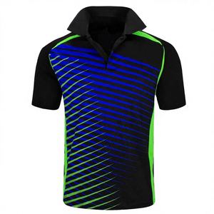 Camisetas Deportivas de Corte Regular a Cuadros, de Poliéster y Algodón, 240g, Ligeras y Cómodas, con Logotipo Frontal, Estilo Casual para Todas las Temporadas - Product Image 3