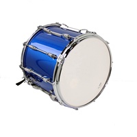 Populaire En Gros Chinois Bleu 10 Cosses Métal Tambour Shell Marching Drum Set Snare