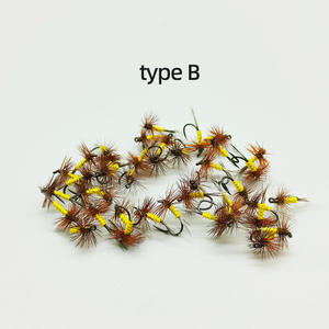 <span class=keywords><strong>FUN</strong></span> BLF Nouveau Hameçon Midge en Acier Inoxydable 582 pour la pêche à la mouche sèche, micro-leurre, appât vivant et la pêche à la mouche émerveillée - Product Image 2