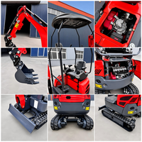 Mini-excavatrice sur chenilles à entraînement hydraulique stable avec capacité de charge variable qui équilibre les travaux de creusement et de levage