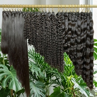 Rambut Keriting Vietnam Burma Mentah, Contoh Gratis, Bundel Rambut, Kutikula Tertata Rapi, Grade 9A-15A, Jahitan Mesin Ganda