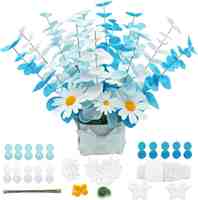 Kit de fleurs en feutre DIY 50 pièces pour la décoration de la maison et des mariages du Nouvel An Couleurs personnalisées Utilisation intérieure/extérieure