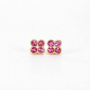 Pendientes de Oro de 18K con Piedra Natural, Diseño Elegante y Clásico, Estilo Moderno y Lujoso, para Mujer, Regalo de Joyería para Boda - Product Image 1