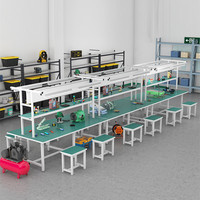 Table de laboratoire robuste en acier inoxydable avec armoire de rangement intégrée, banc de travail ESD pour équipement de laboratoire scientifique industriel lourd