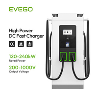 Station de recharge pour véhicules électriques EVEGO, usage domestique ou professionnel, ISO15118 OCPP 2.0.1 160kW, connecteur GBT BYD, chargeur EVSE double pistolet