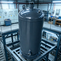 Réservoir de réception de liquide horizontal, réservoir de réception de liquide de réfrigération, homologué ASME pour système de réfrigération basse température
