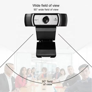 Webcam professionnelle Logitech <span class=keywords><strong>C930c</strong></span> 1080P, vue large à 90 degrés, zoom numérique 4X, double micro, obturateur de confidentialité, caméra de conférence USB - Product Image 2
