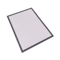 Cadre magnétique gris A4 réutilisable, support de présentation de documents sécurisé, imperméable, facile à nettoyer, en PVC plastique pour armoire métallique