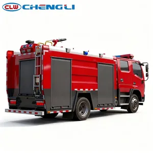Camion de lutte contre l'incendie à eau et mousse CLW Dongfeng 4x2, véhicule de secours d'urgence manuel, camion de pompiers à vendre - Product Image 3