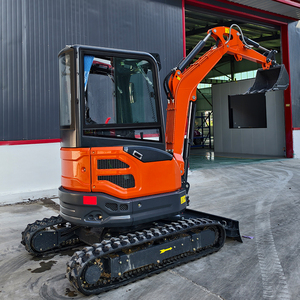 Бесплатная Доставка 1 тонна 2 тонны мини-экскаватор гусеничное оборудование с дизельным двигателем KUBOTA небольшой экскаватор Bagger Pelle домашнего использования - Product Image 4