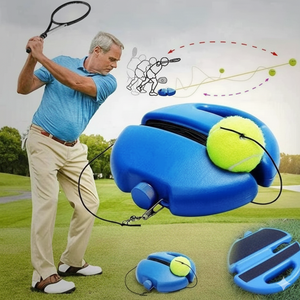 Equipo de <span class=keywords><strong>Tenis</strong></span> OEM Duradero para Entrenamiento al Aire Libre, Dispositivo de Autoaprendizaje con Cuerda para Principiantes, Función de Rebote, Equipo de <span class=keywords><strong>Tenis</strong></span> de Plástico para Práctica - Product Image 1