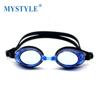 Lunettes de natation de base pour l'entraînement, anti-buée, avec coque confortable, large application pour piscine et plage, logo personnalisé