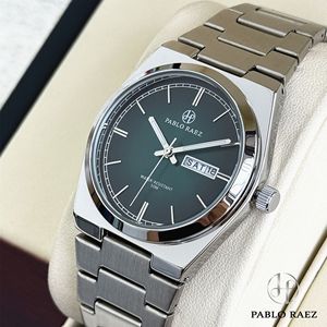 The new steel <b>bracelet</b> men's watch with butterfly clasp is selling well across the border. - Product Image 2