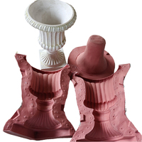 Moules en silicone pour pots de fleurs en béton, moules en silicone pour plantes, moules en béton pour pots de fleurs, moule en béton pour pots de fleurs en angle