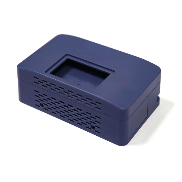 Custom Plastic Electronic Enclosure | Injection Molded Box with Ventilation Holes & Screen Window