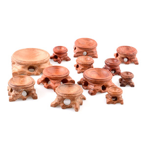 水晶球展示架批发20-65毫米圆木底座家居装饰 - Product Image 1