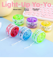 Jouet de yoyo miniature magique, yoyo amusant de haute qualité en plastique, yoyo réactif à la lumière, yoyo professionnel éducatif créatif 3A